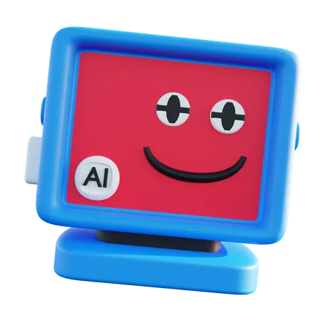 Artificial Intelligence Assistant  3D Icon