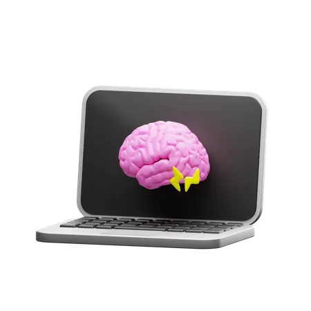 Artificial Intelligence Brain  3D Illustration