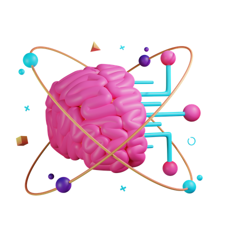 Artificial Intelligence Brain 3D Illustration
