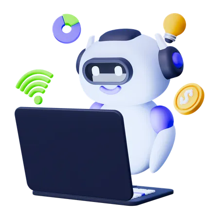 Artificial Intelligence Business 3D Icon