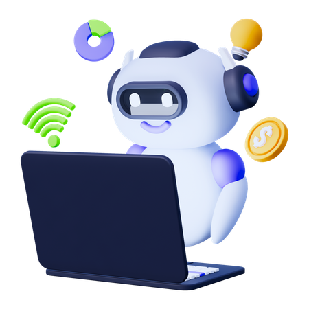 Artificial Intelligence Business  3D Icon