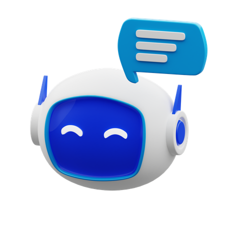 Artificial Intelligence Chat  3D Icon