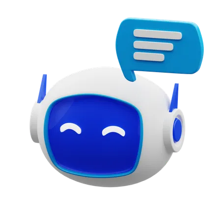 Artificial Intelligence Chat  3D Icon