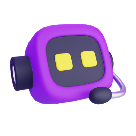 인공지능 챗봇  3D Icon