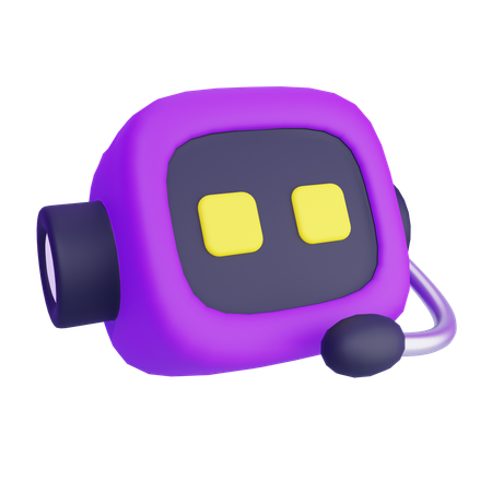 Artificial Intelligence Chatbot  3D Icon