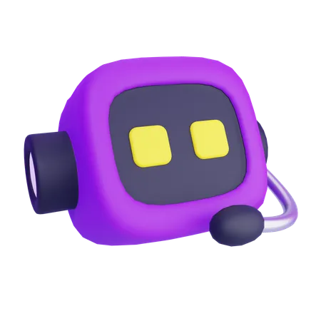 Artificial Intelligence Chatbot  3D Icon