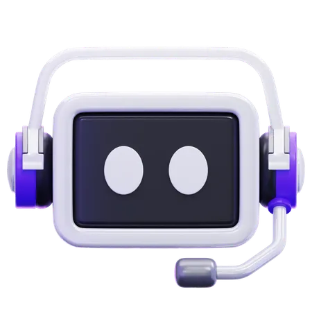 Artificial Intelligence Chatbot  3D Icon