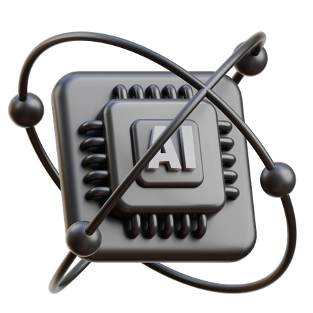 人工知能チップ  3D Icon