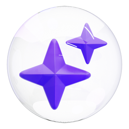 Artificial Intelligence Generate  3D Icon