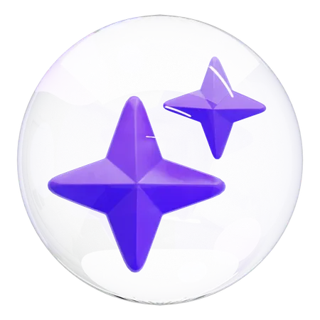 Artificial Intelligence Generate  3D Icon