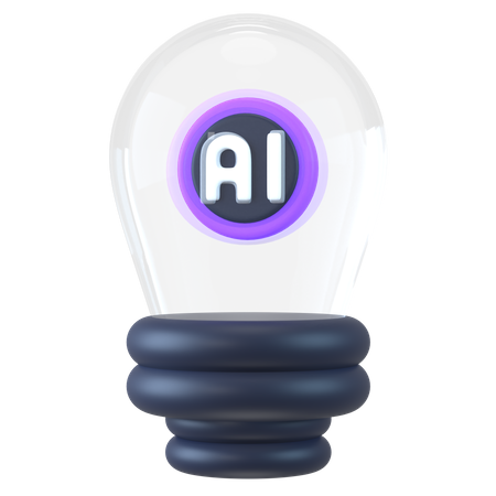 Artificial Intelligence Idea  3D Icon