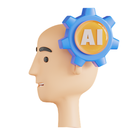 Artificial Intelligence Management 3D Icon