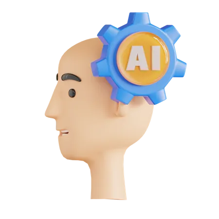 Artificial Intelligence Management 3D Icon