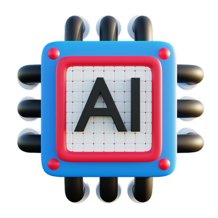 Artificial Intelligence Networks  3D Icon