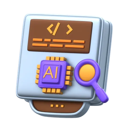 Artificial Intelligence Prompt  3D Icon