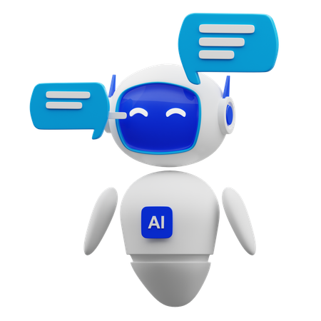 Artificial Intelligence Robot Chat Ai  3D Icon