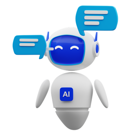 Artificial Intelligence Robot Chat Ai  3D Icon