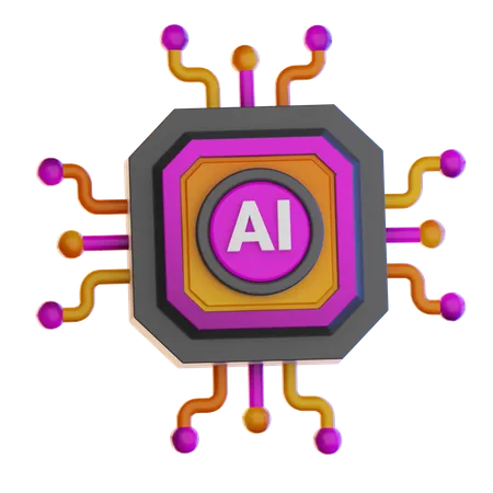Artificial Intelligent  3D Icon