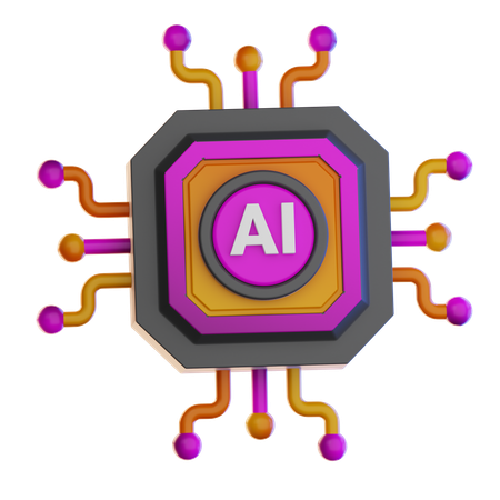 Artificial Intelligent  3D Icon