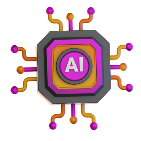 Artificial Intelligent  3D Icon