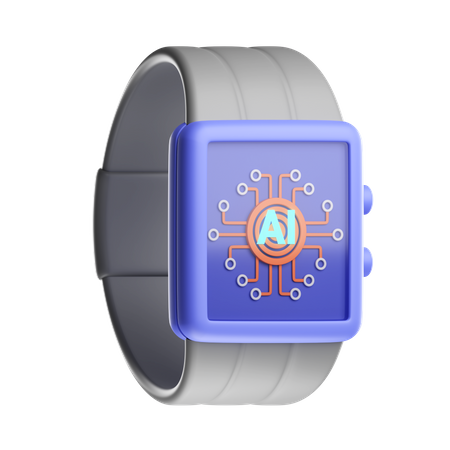 Artificial Smartwatch 3D Icon