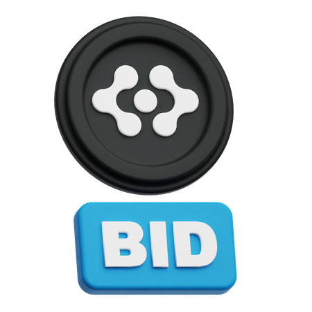 Artificial Super Intelligence Alliance Token Bid  3D Icon