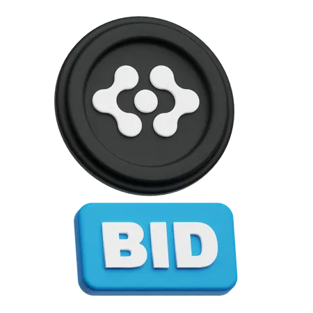 Artificial Super Intelligence Alliance Token Bid  3D Icon