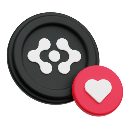 Artificial Super Intelligence Alliance Token Love  3D Icon