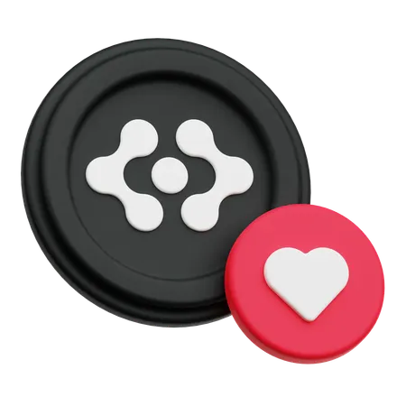 Artificial Super Intelligence Alliance Token Love  3D Icon