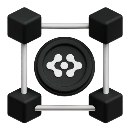 Artificial Super Intelligence Alliance Token Network  3D Icon