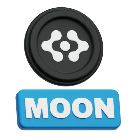 Artificial Superintelligence Alliance Moon  3D Icon