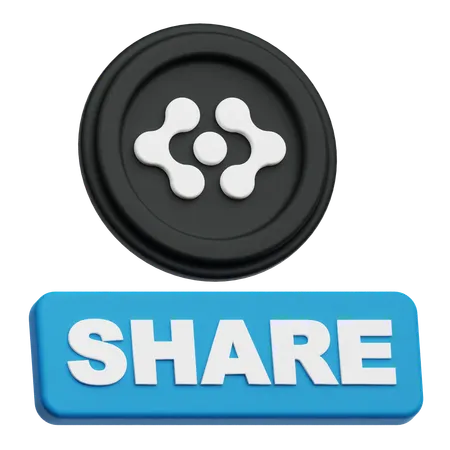 Artificial Superintelligence Alliance Share  3D Icon