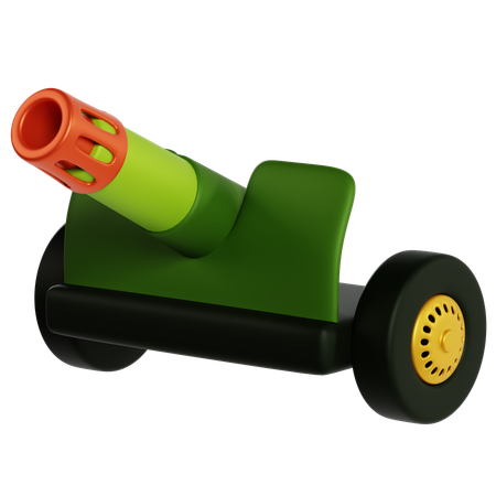Artilharia na guerra militar  3D Icon