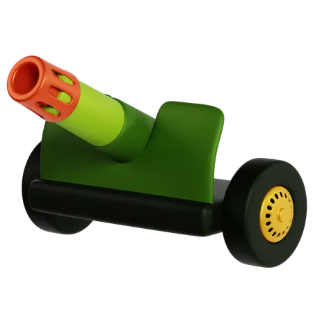 Artillery in Military Warfare  3D Icon