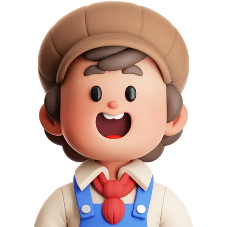 Artist  3D Icon