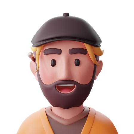 Artist  3D Icon