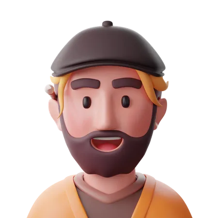 Artist  3D Icon