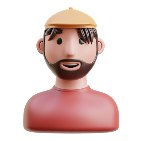 Artist  3D Icon