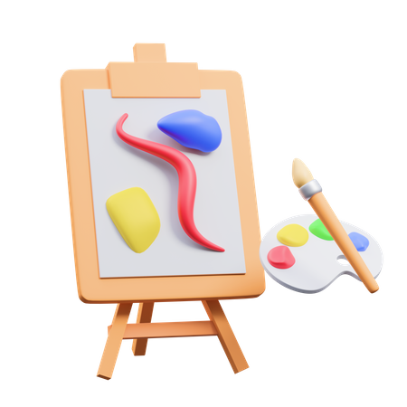 Artist Board  3D Icon