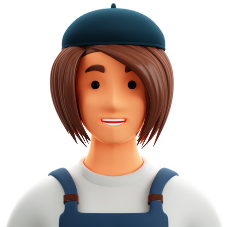 Artista femenina  3D Icon