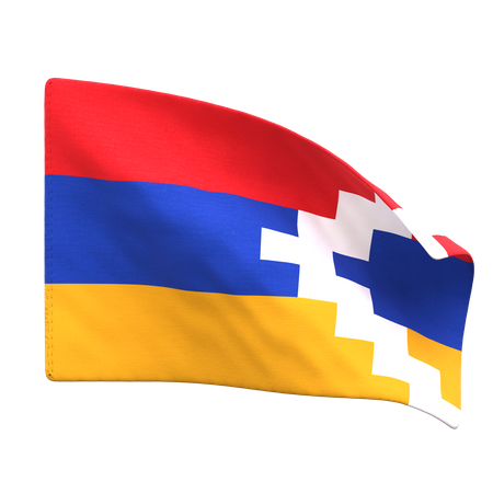 Artsakh Flag  3D Icon