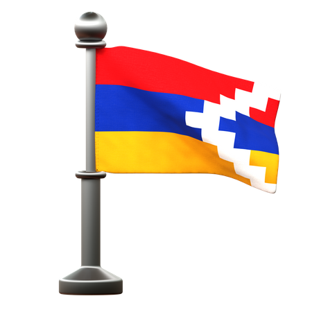 Artsakh Flag  3D Icon