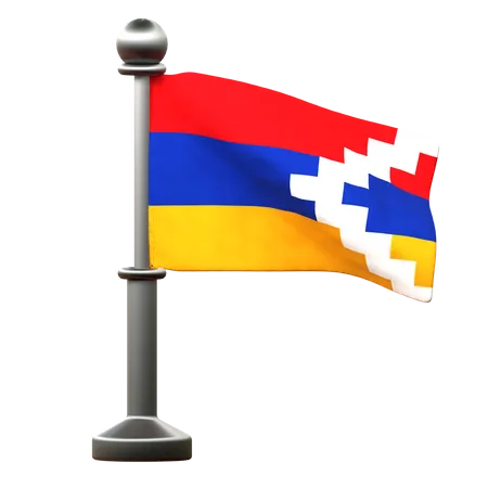 Artsakh Flag  3D Icon