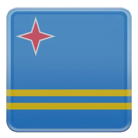Aruba Flag  3D Illustration