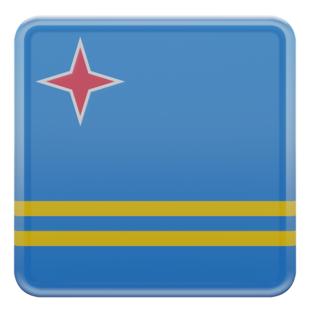 Aruba-Flagge  3D Flag