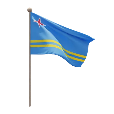 Mastro de aruba  3D Flag