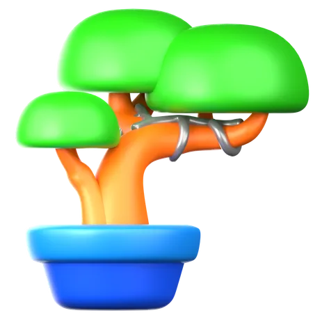 Árvore bonsai  3D Icon