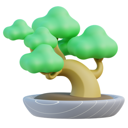 Árvore bonsai  3D Icon