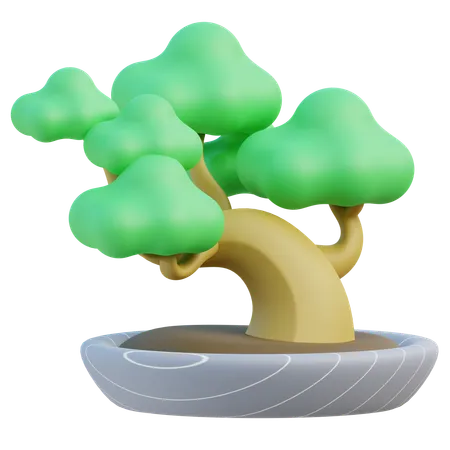 Árvore bonsai  3D Icon