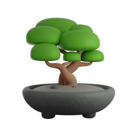 Árvore bonsai  3D Icon